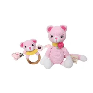 Amigurumi Pink Baby Gift Set