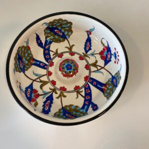 LARGE TURKISH BEST CERAMIC HAMMAM BOWL, 21 cm (8.2"), 002